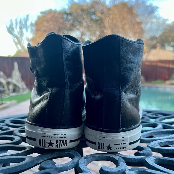 Leather Converse All Star Chuck Taylor 8/10 custom high tops - Picture 6 of 9